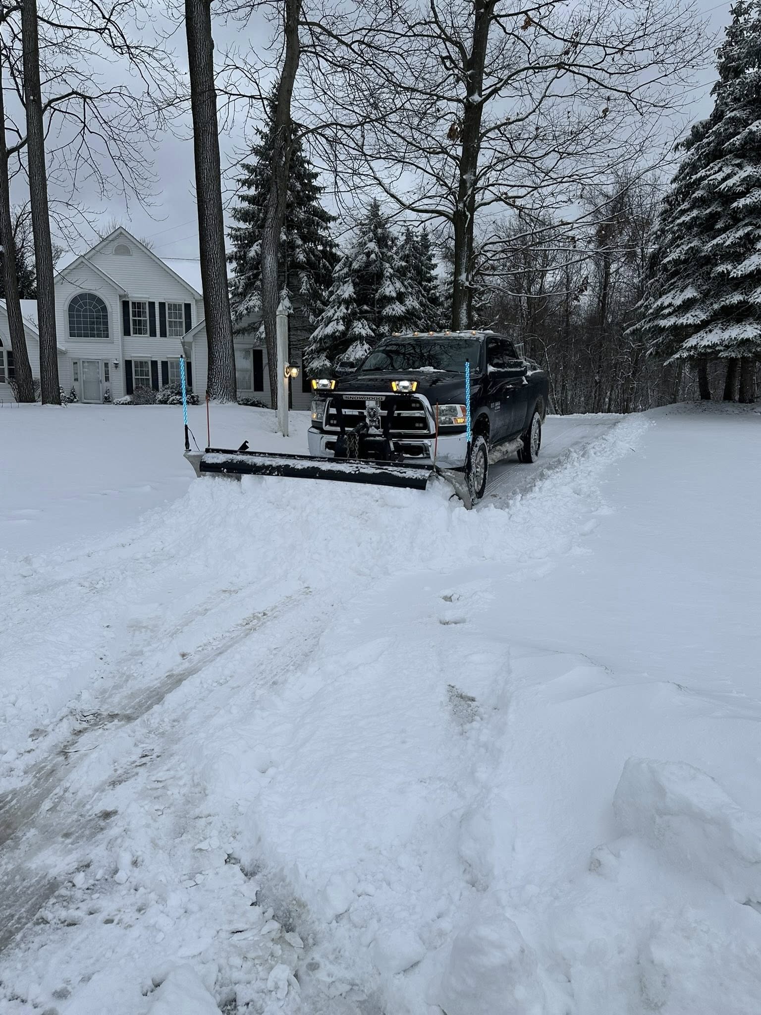 snow plowing painesville township ohio